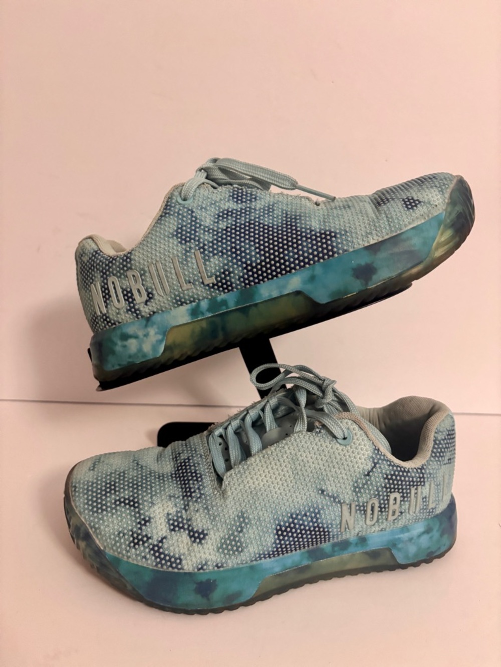 NOBULL Teal & Navy Tie-Dye Training Sneakers